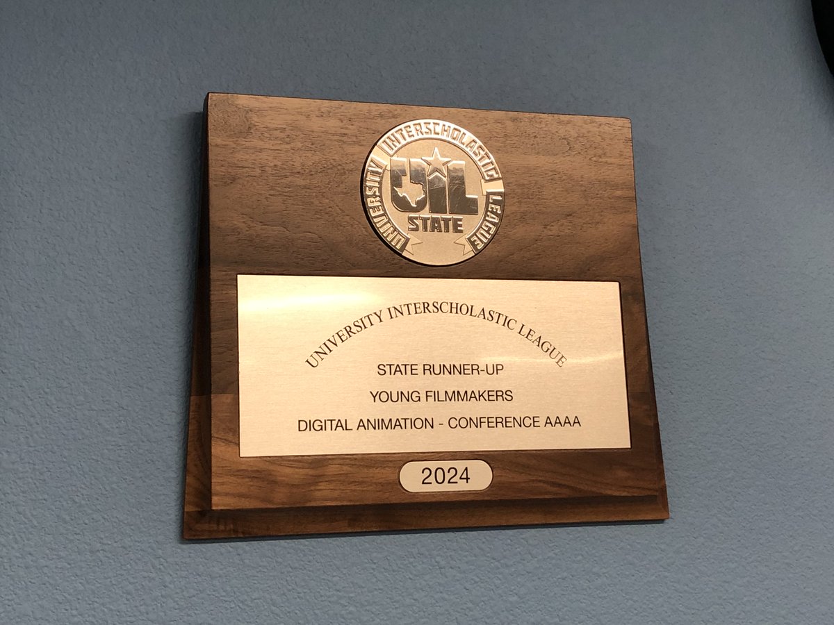 Join me in congratulating Abi Herrera and their team for winning 2nd place in the Digital Animation category at UIL. Way to representing  the CTE Animation program at Manor New tech High School