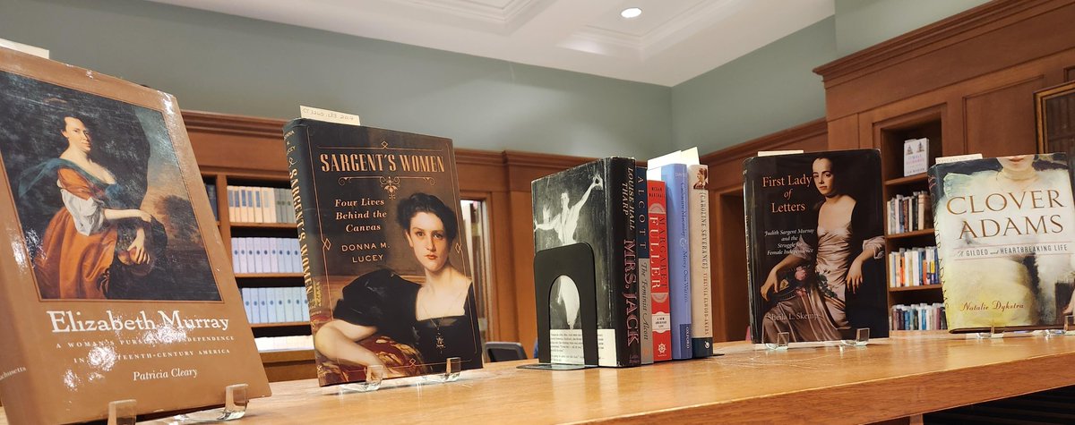 The Library invites you to explore our Reference display on #WomensHistory for #WomensHistoryMonth 
Register as a researcher to start your research! aeon.masshist.org