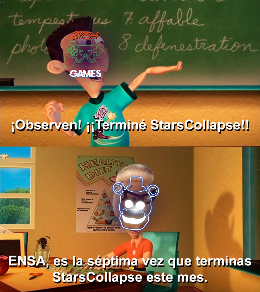 ENSA_Games's tweet image. Si tan solo mis testers dejaran de romperme el juego cada fin de semana JAJAJAJ

Los quiero, chicos &amp;lt;3

#StarsCollapse