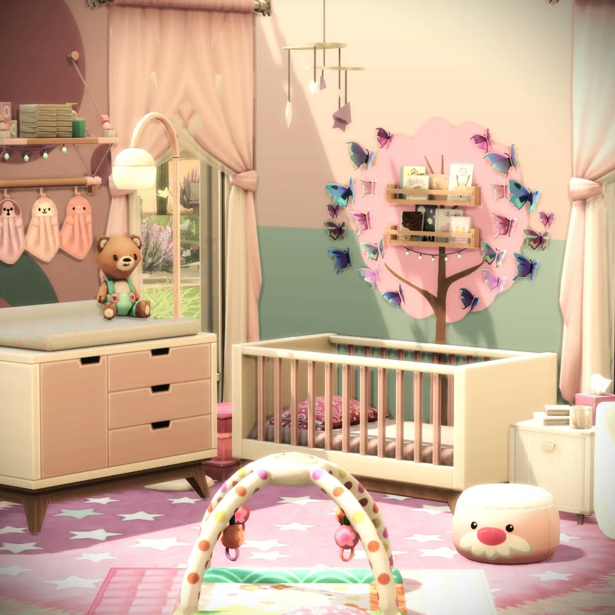 Sul sul🌼... this is the 4th Day of the awesome #9daysroomchallenge by the great @axiisims. 💝 I'd build an infant room for a little girl. Hope u like it!🌼 Thank you for beeing a part of this! 🌺Download in my Gallery. EA ID #Juliee86 #sims #ts4 #sims4 #ShowUsYourBuilds