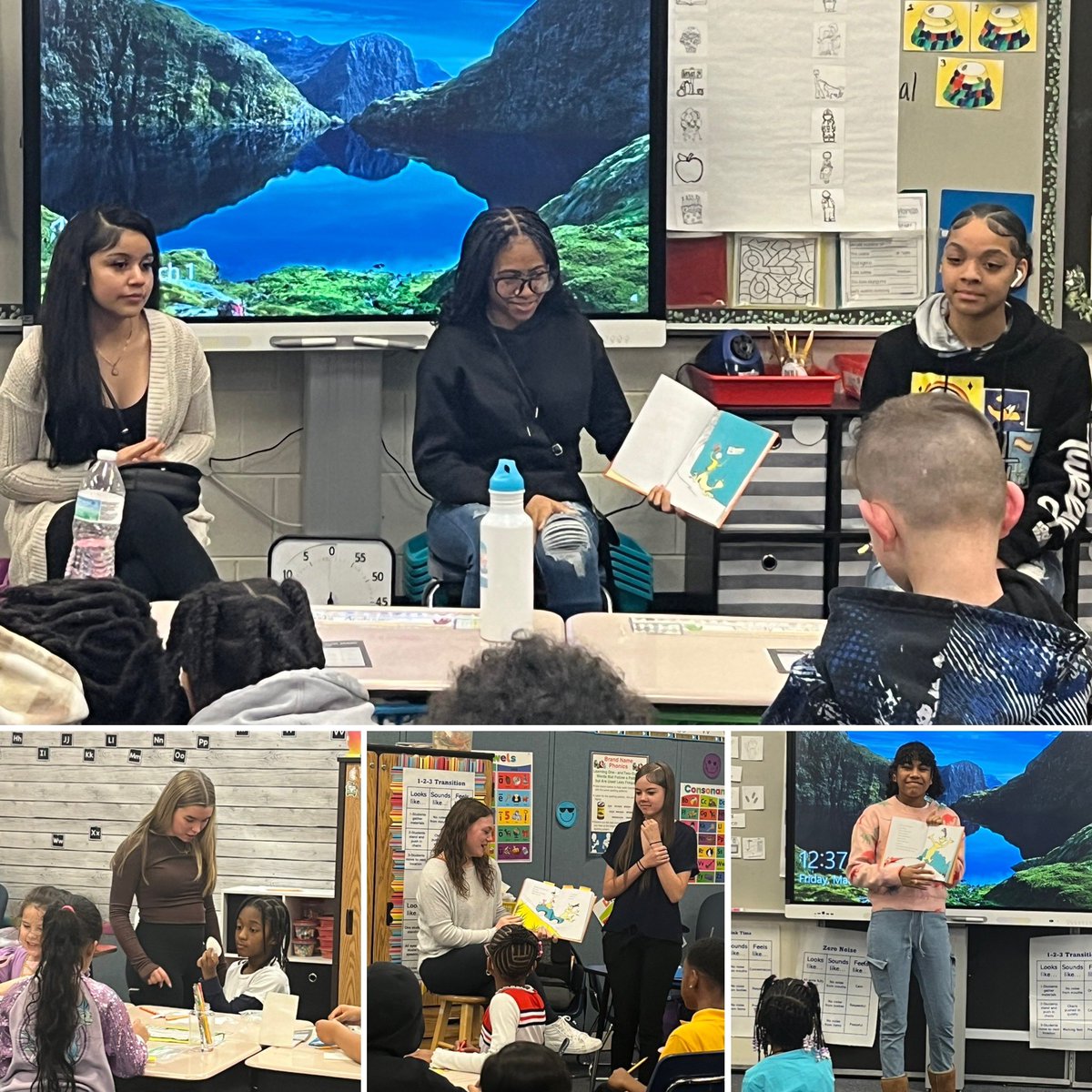 MsC_Laverty's tweet photo. A big thanks to @GaleBaileyES and @ihes_braves for having our Ed Rising and TAM students! They had a fantastic time teaching and reading to your kids! @LackeyHS  @MrsAckermanCSC https://t.co/mdZ5reLOTH