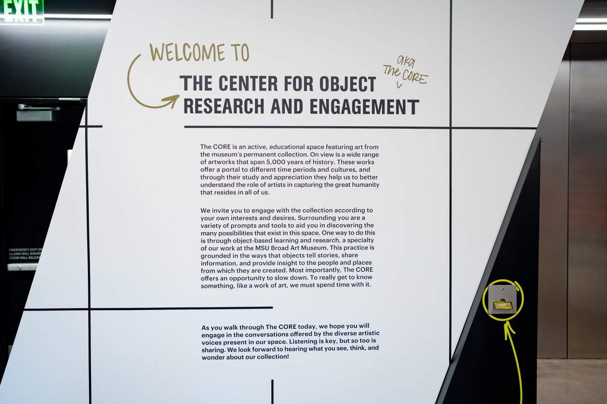 michiganstateu's tweet image. With more than 300 rotating works as well as sensory stations that invite visitors to touch, hear and even smell, @MSUBroad's The CORE is providing new ways to experience and interpret art. go.msu.edu/3XC5