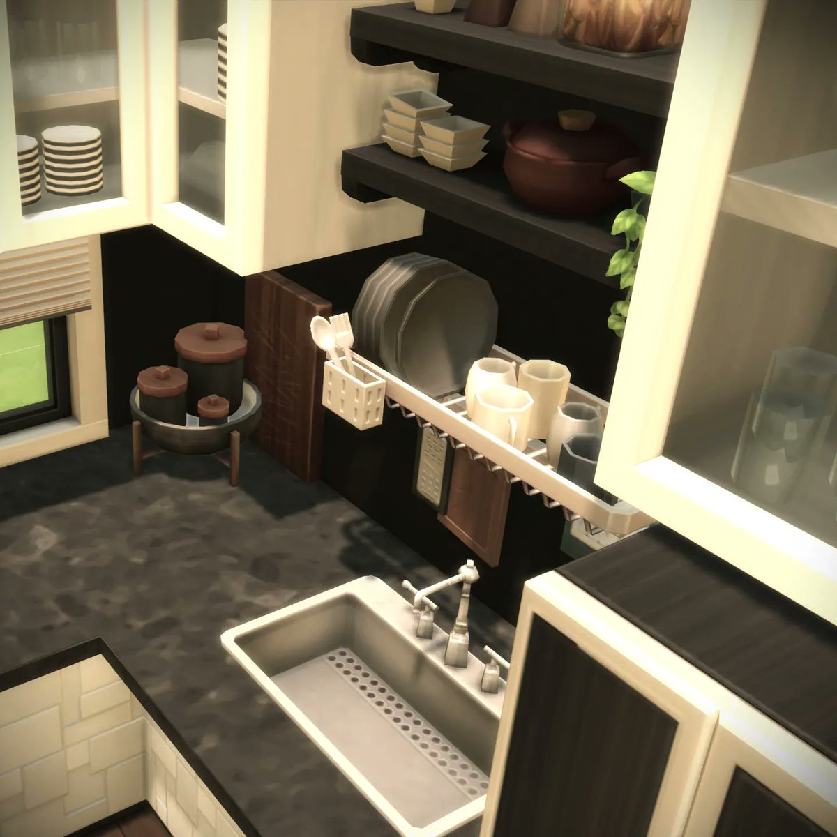 Sul sul🌼... this is the 3rd Day of the awesome #9daysroomchallenge by the great @axiisims. 💝 This is my favorite Colour Combo. I'd build a modern Kitchen. Hope u like it!🌼 🌺Download in my Gallery. EA ID #Juliee86 #sims #ts4 #sims4 #ShowUsYourBuilds