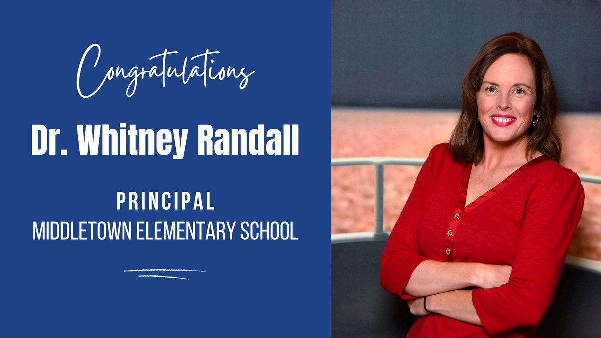 JCPSKY's tweet photo. 🎉 CONGRATULATIONS! Dr. Whitney Randall named 🆕 principal at Middletown Elementary School!

STORY ➡️ https://t.co/NMhvWiUcIF

#WeAreJCPS @MiddletownES https://t.co/gC4ZcP90Up