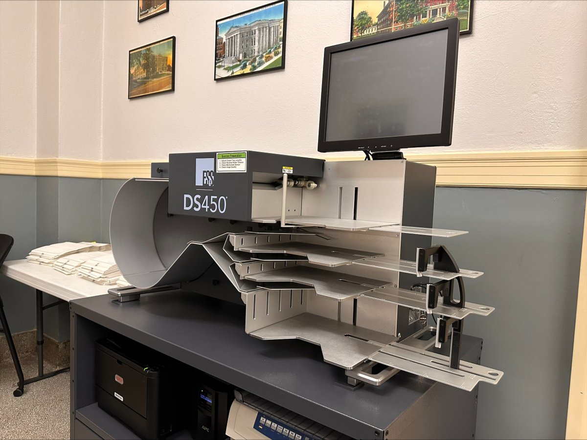 New Bedford is now home to the Cadillac of vote counting machines. The DS450 from @essvote will help make the process of counting mail-in, early and absentee ballots more efficient.