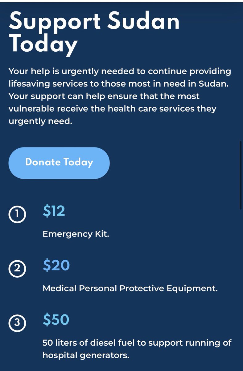 just a reminder! Your $12 could get someone in Sudan an emergency kit, Your $20 can get the clinics Equipment and your $50 can help keep the clinics running. Support Medglobal today!!!