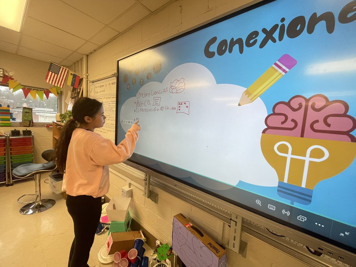 ElisaDelisa72's tweet image. "Wrapping up Unit 3 today with a connection activity in class! 🎉 Excited to see their thinking and understanding in action! #learningconnection #unit3complete 💫
Let’s Go Cougar’s! 🖤💛
@APSDualLang 
@SuttonCougars 
@MerriweatherEDU 
@fhenderson1908 
@FPB_7thgradeAP