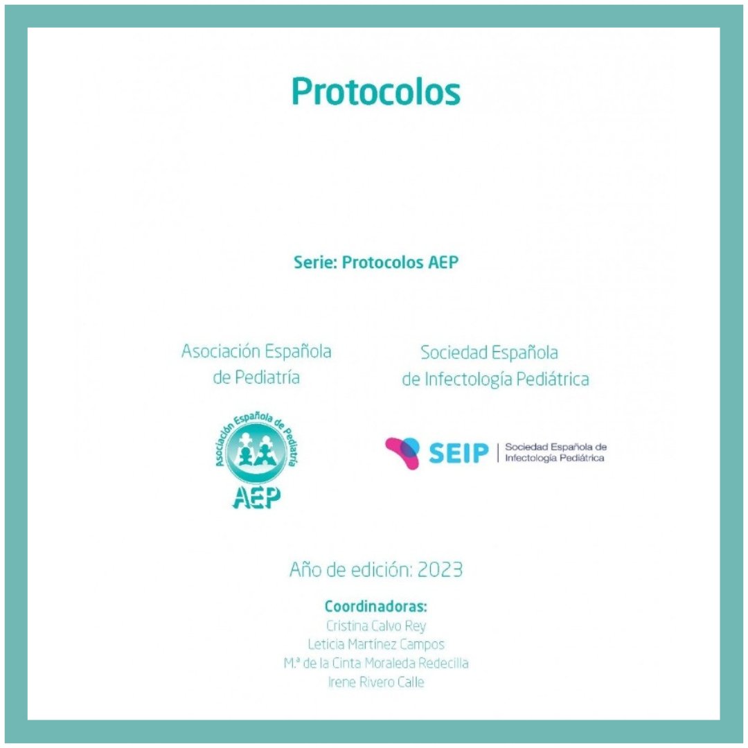 🆕️🆕️🆕️ #ProtocolosSEIP Publicados los protocolos actualizados de #InfecciosasPediatricas #PedsID @seipweb @aepediatria
 sge.st/7dm6jmX