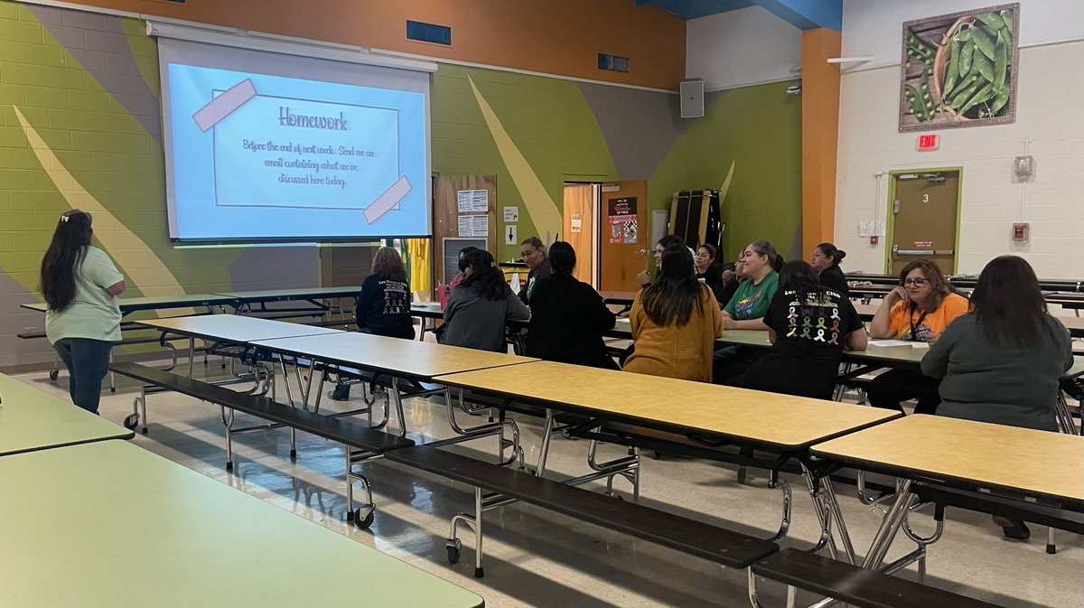 Mrs. Janie, our exceptional school secretary, continues to shine by skillfully leading her colleagues through engaging discussions. #MakingAnImpact #LYEpride