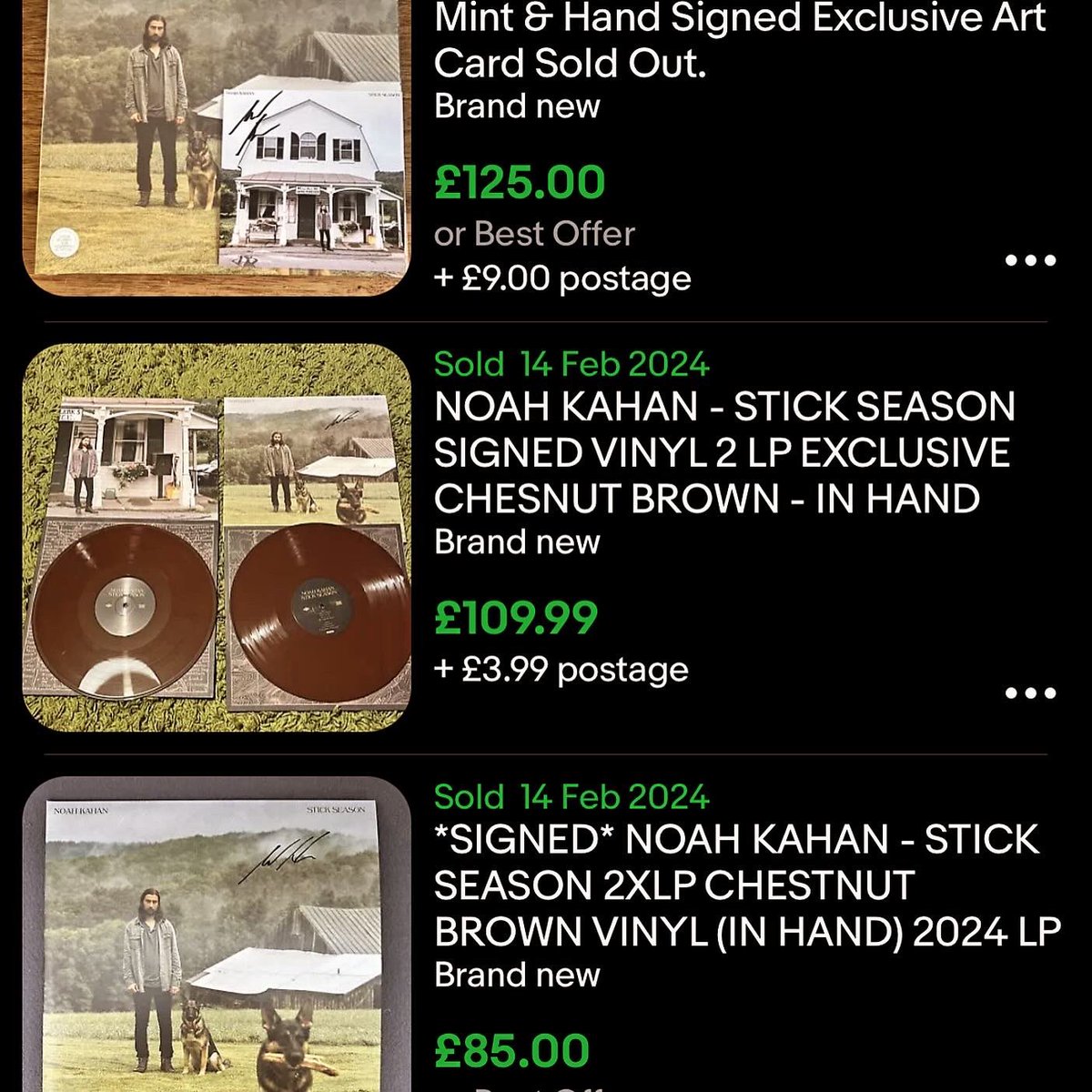 Did you know you could have made over £45 profit with this in-store release!

We alerted our community to the signing of Noah Kahan's latest album and members were able to make some decent profit!

#sidehustle #noahkahan #resellercommunity #reselling #stickseason #noahkahansigned