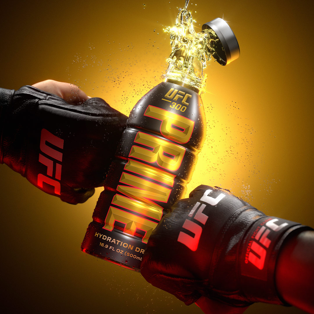 Better-for-you hydration. First-round-knockout taste. 🥊 NEW limited-edition PRIME x UFC bottles are NOW available by clicking link below and flowing into a GNC store near you! 🔥 Link: bit.ly/48Ib237