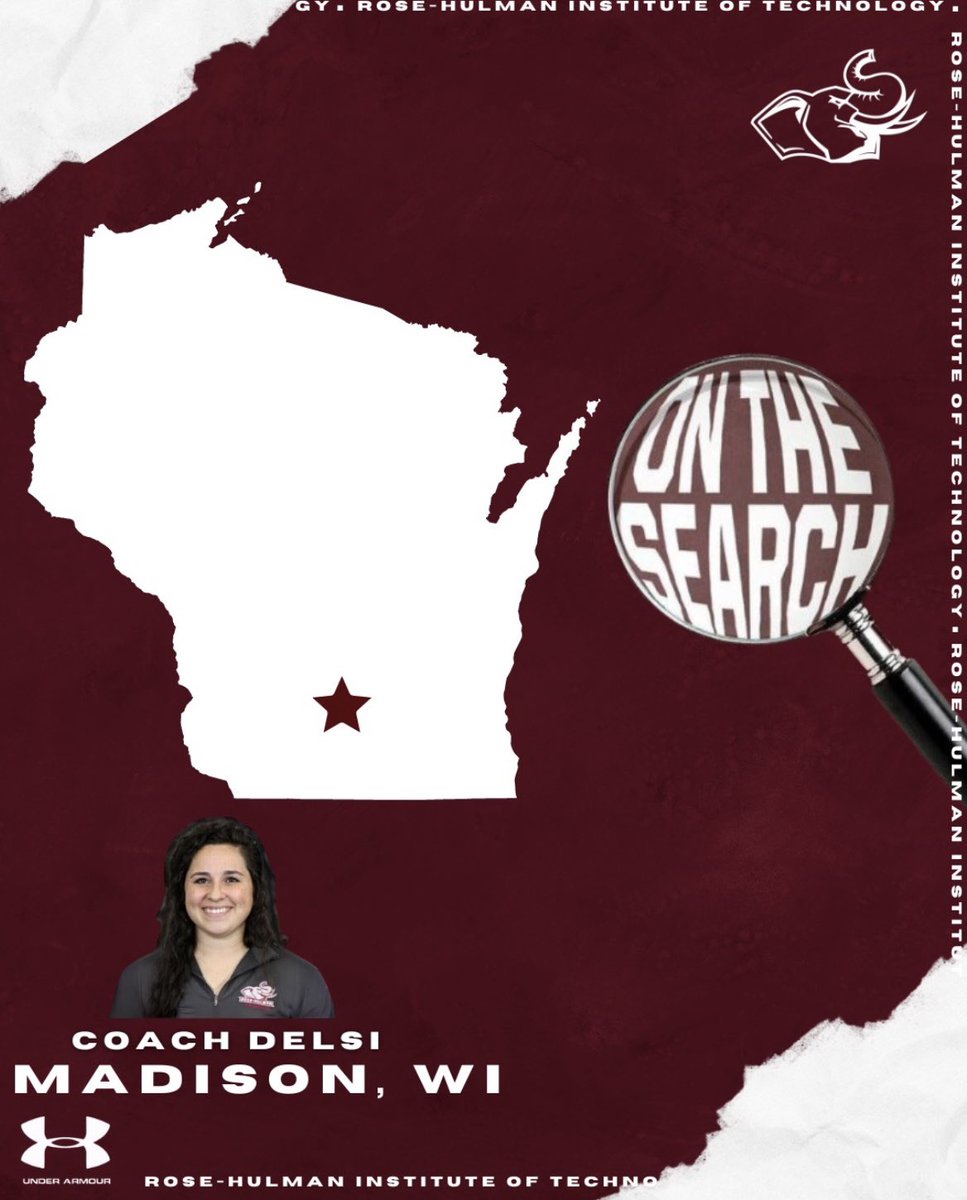 RHITvolleyball's tweet photo. Coach Delsi is headed to Madison, WI this weekend on the hunt for Future Fightin' Engineers 🐘 #RHITVB https://t.co/2VfBKqHZyT