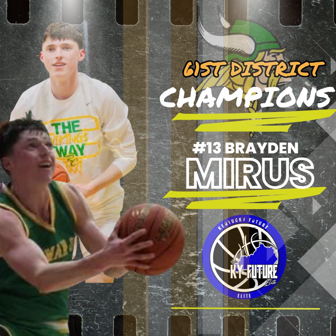 Congrats to <a href="/KyFuture2024/">Kentucky Future Elite 2024</a> 6’2 True PG <a href="/MirusBrayden/">Brayden Mirus</a> &amp; <a href="/RCboysBsktball/">Rowan County Vikings Boys Basketball</a> on winning the 61st District Championship! 

<a href="/MirusBrayden/">Brayden Mirus</a> does what it takes every game to help his team win, he can effect the game in so many ways without having to score a bucket. One of my favorite players