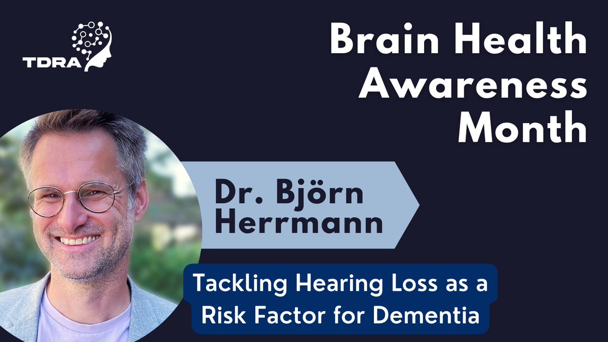 Toronto Dementia Research Alliance (@torontodementia) on Twitter photo Yesterday was #WorldHearingDay. DYK #hearing loss is a risk factor for #dementia? Dr. Björn Herrmann and his team <a href="/rotmanresearch/">Rotman Research</a> are working on new approaches to detect and treat hearing loss earlier, to try diminish this risk. For more: bit.ly/49V4Pls #BrainHealth Yesterday was #WorldHearingDay. DYK #hearing loss is a risk factor for #dementia? Dr. Björn Herrmann and his team <a href="/rotmanresearch/">Rotman Research</a> are working on new approaches to detect and treat hearing loss earlier, to try diminish this risk. For more: bit.ly/49V4Pls #BrainHealth