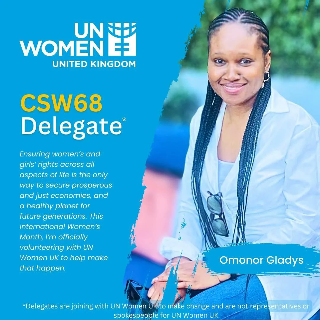 It is a great honour to be selected as one of the <a href="/UNWomenUK/">UN Women UK</a> CSW68 delegates.
I am eagerly awaiting this event.
<a href="/WMADEWOMAN/">Wonderfully made woman</a>