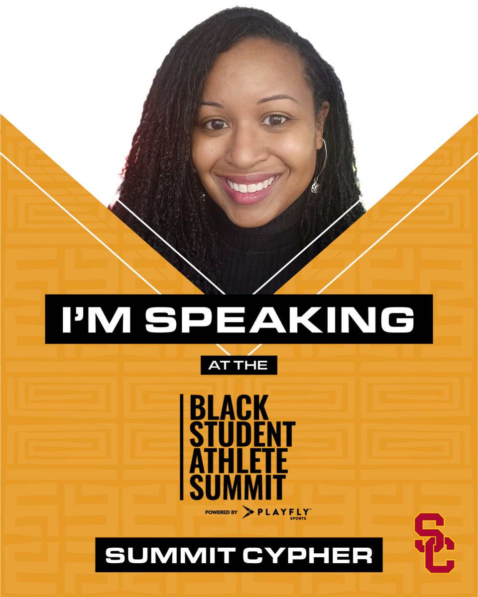 🎉 Excited to share that I'll be presenting at the 2024 Black Student Athlete Summit Cypher in LA on May 23, 12-5pm PST! Join me for an empowering session. Register for the 4-day summit at USC May 23-26. Regular registration ends March 15. Don't miss out! #BSASummit2024