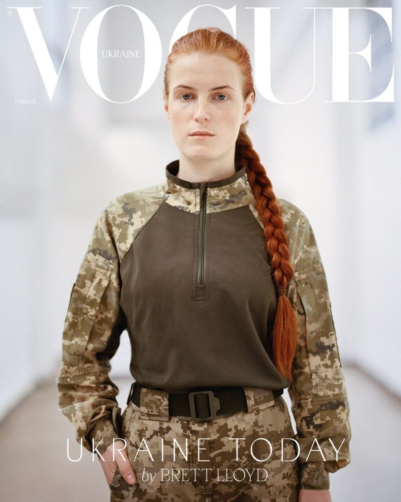 🇺🇦🌟 Meet Oksana Rubaniak, commander from Ivano-Frankivsk region, gracing the digital cover of Vogue Ukraine's spring issue. Dubbed 'Xena,' she embodies strength in military uniform, captured by renowned photographer Brett Lloyd. 📸