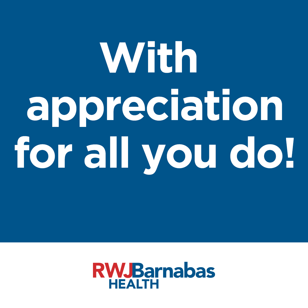 Today, we recognize the 41,000 @RWJBarnabas team members who work every day in service of others. Your ongoing dedication, compassion, resilience and commitment to excellence, in caring for our communities and each other, is admired and deeply appreciated🩷…