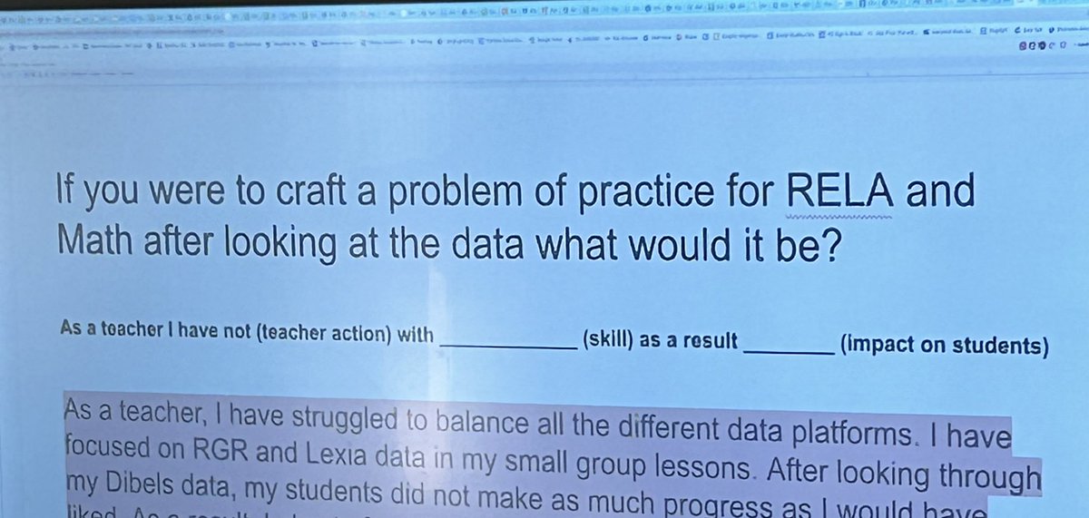 I am so proud of all of my teachers this week. Each grade level took a turn to engage and explore their BOY to MOY data. They challenged each other’s practice and set actions steps to EOY. I could not be more excited to see it in action!