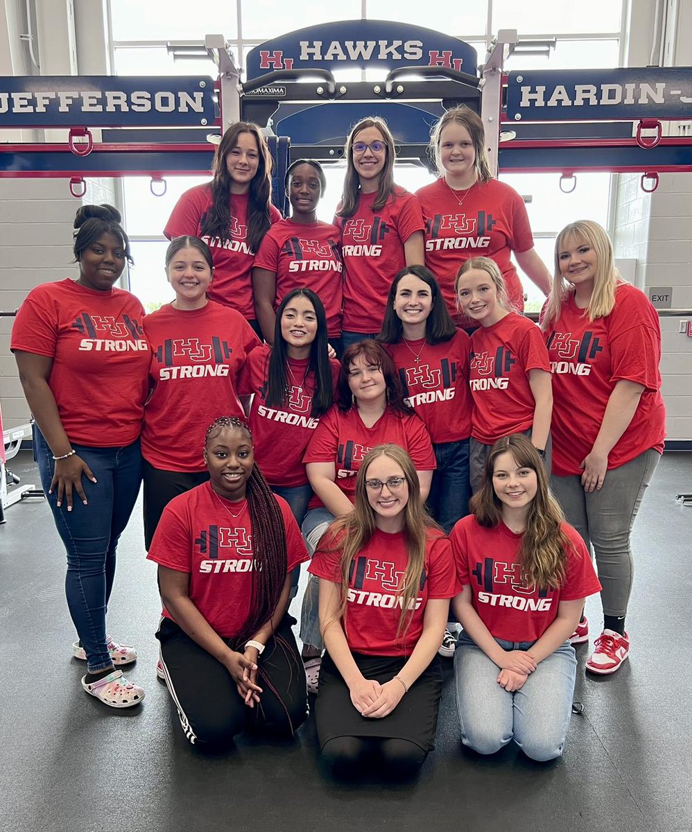 Wishing these amazing girls the best of luck and big lifts as they head to Bay City for the Region 4 Division 2 Championship meet!  #HAWKSTRONG #WeFlyTogether