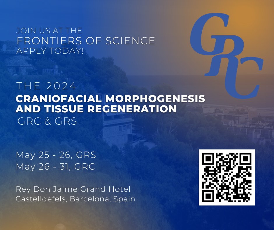 Abstract deadline for Craniofacial GRC in Barcelona is only 6 days away (Thursday March 7). There will be close to 30 short talks selected so please apply!