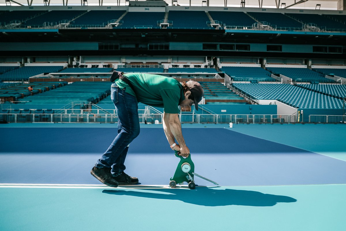 Dive into the excitement as the Miami Open partners again with Fast-Dry Courts to build Florida's largest tennis tournament. To explore more, visit our website: miamilivingmagazine.com #FastDryCourts