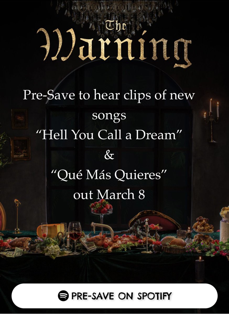 TheWarningArg's tweet image. NEW THE WARNING MUSIC NEXT FRIDAY!!!

Pre-save here: presave.umusic.com/the-warning-pr…
