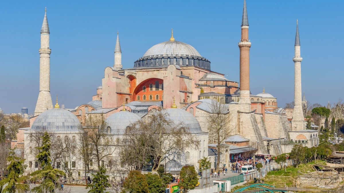 This is Hagia Sophia, built in AD 532-537. Though it was standing in Constantinople before Muhammad was born, Muslims conquered the city in 1453 and converted the church into a mosque.

When are Muslims going to end the occupation of this Christian church?