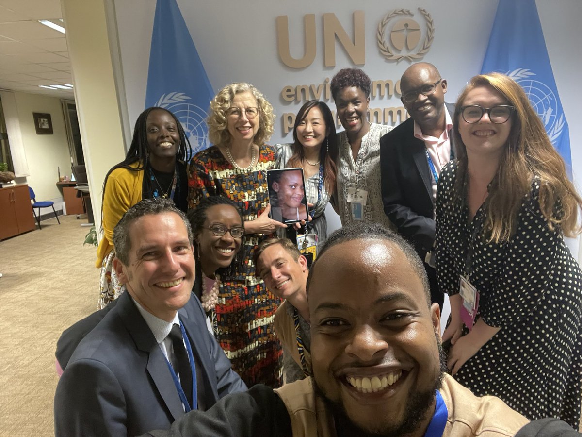 Success is always thanks to colleagues and broader team. HUGE appreciation to my dear friend @mremae who played central role steering #UNEA6 to success. Also BIG thanks to my colleagues from @UNEP Executive Office who keep the wheels turning day and night for the past two weeks