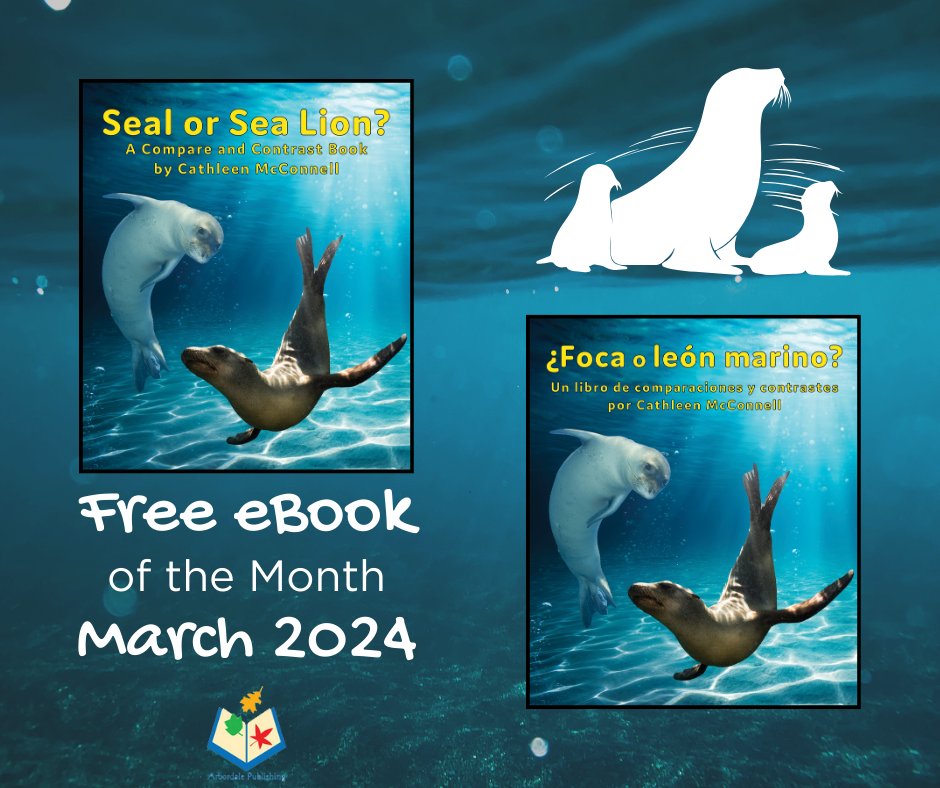Our Free eBook for March features Seal or Sea Lion? A Compare and Contrast Book! Learn the similarities and differences between seals and sea lions! Share with friends and loved ones! bit.ly/2LV7h00