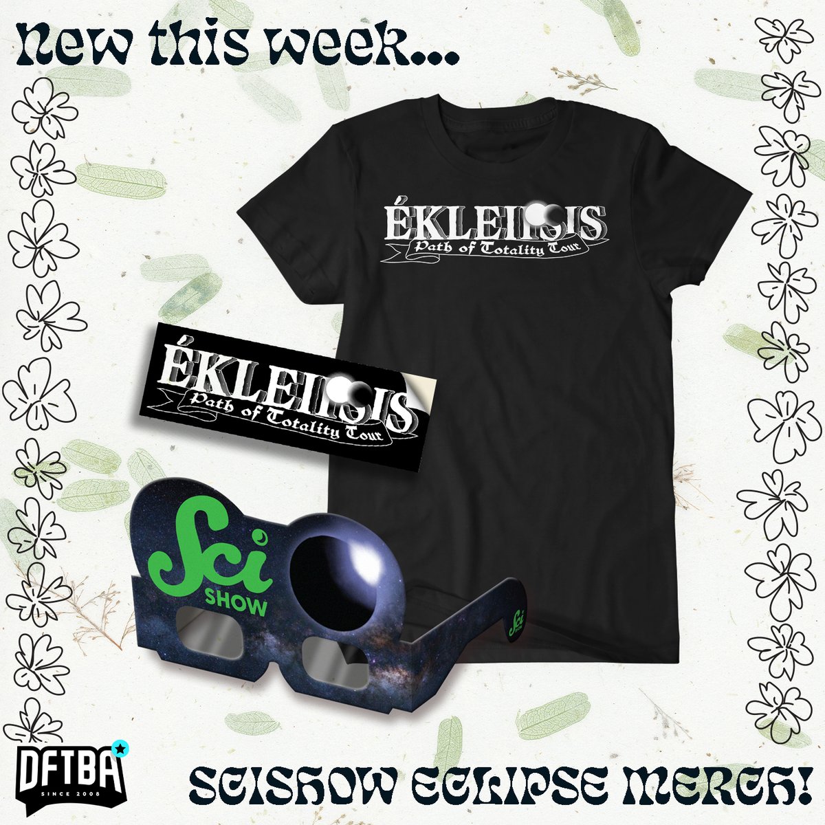 Get your eclipse merch before it's 20 years too late! Gear up for the event with viewing glass and official ÉKLEIPSIS tour merch from @SciShow. Shop here: ow.ly/LH0B50QJXs4