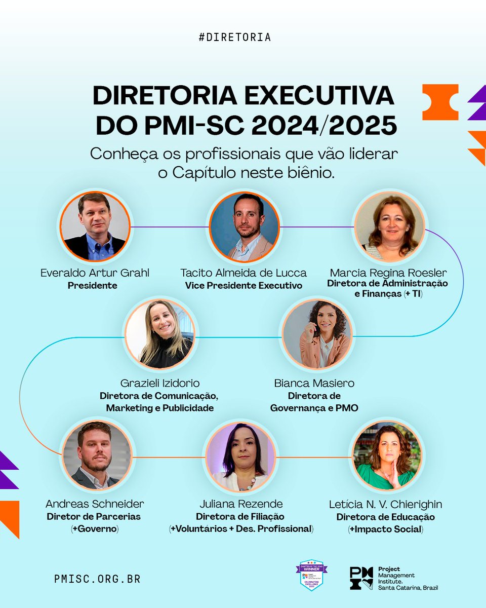 PMISC's tweet photo. Vem aí, mais um grande ano para o nosso Capítulo! Vamos contar com excelentes profissionais para nos liderar rumo a novas conquistas e a entregas incríveis para a nossa comunidade. Nossos esforços são para fazermos, juntos, um 2024 ainda melhor! 

#PMISC #gestaodeprojetos https://t.co/STVrEdewcE