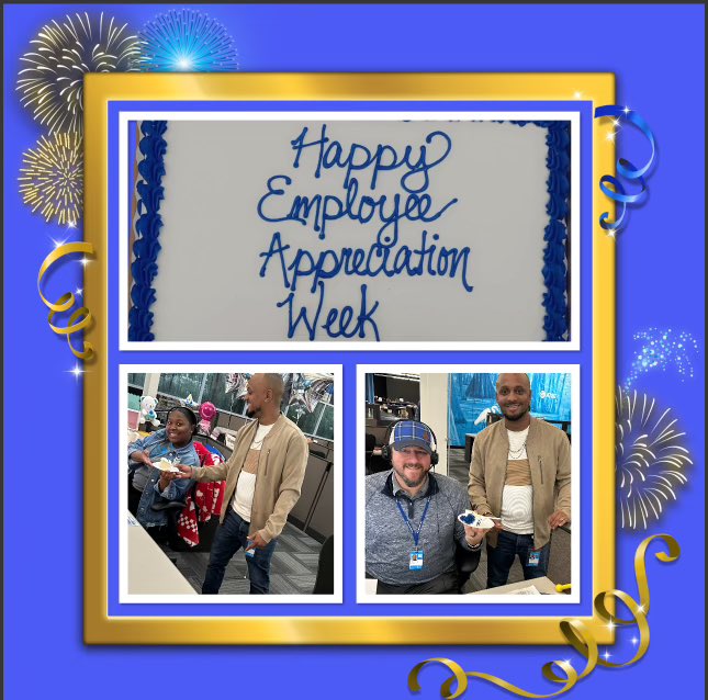 PATRICE BABINEAUX (@patrice_bab22) on Twitter photo Happy EAW-“Inspired by your Story”
Day 5…Happy Employee Appreciation Day! 6-word stories, cake, and “Gaming with the Stars” for Lafayette! 🎮🎱🕹️🎲
YOUR PRESENCE IS A PRESENT!!! 🎉🎁💝
#MBCGoodStuff #EAW24 #LifeAtATT
<a href="/TLRashad4/">Tiwanda Rashad</a> <a href="/AttLafayette/">AT&TLafayetteUnited</a> @mbcgoodstuff <a href="/411MikeP/">Michael Patenaude</a> Happy EAW-“Inspired by your Story”
Day 5…Happy Employee Appreciation Day! 6-word stories, cake, and “Gaming with the Stars” for Lafayette! 🎮🎱🕹️🎲
YOUR PRESENCE IS A PRESENT!!! 🎉🎁💝
#MBCGoodStuff #EAW24 #LifeAtATT
<a href="/TLRashad4/">Tiwanda Rashad</a> <a href="/AttLafayette/">AT&TLafayetteUnited</a> @mbcgoodstuff <a href="/411MikeP/">Michael Patenaude</a>