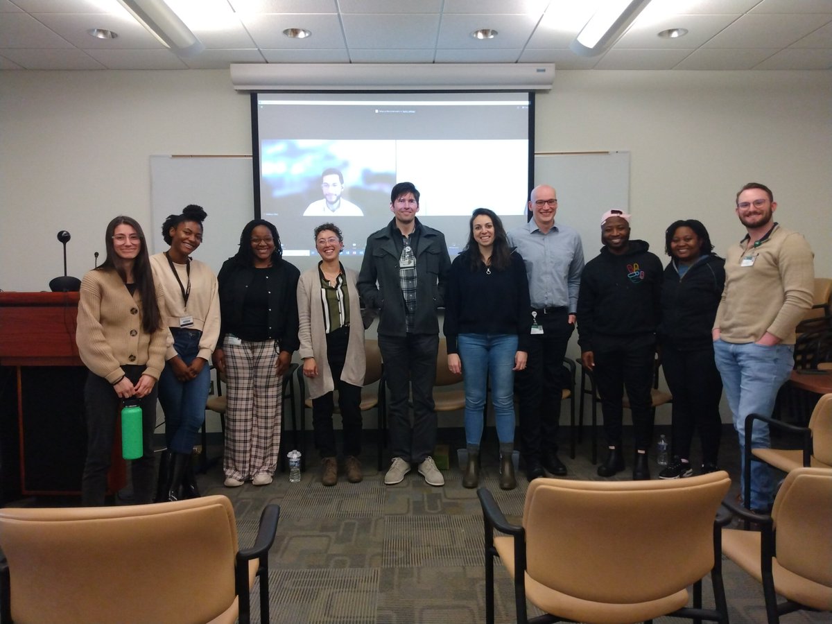 Our 2024 Postdoc School concluded today! Thanks to our participants for a great & informative week! Pictured are our student attendees with Dr. Lillian Brady, Dr. Kirsten Schoonover, Dr. Caesar Hernandez, Dr. Abbi Hernandez & Dr. Jonathan Roth, today's Q&A panelists.