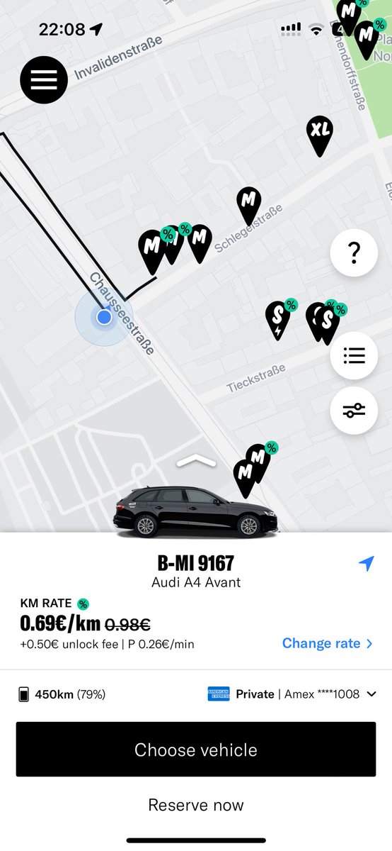 One of tech products which I really2 love: car-sharing (Miles/Bolt-drive/Sharenow)

5 km (sekitar 10 menit) = 4 euro = 63rb
Mobil Audi A4. Ga perlu bayar parkir. Cari mobil terdekat paling perlu jalan 3-10 menit.

Komparasinya:
- Naik uber/taxi/bolt = 8-20 euro 
- Naik public