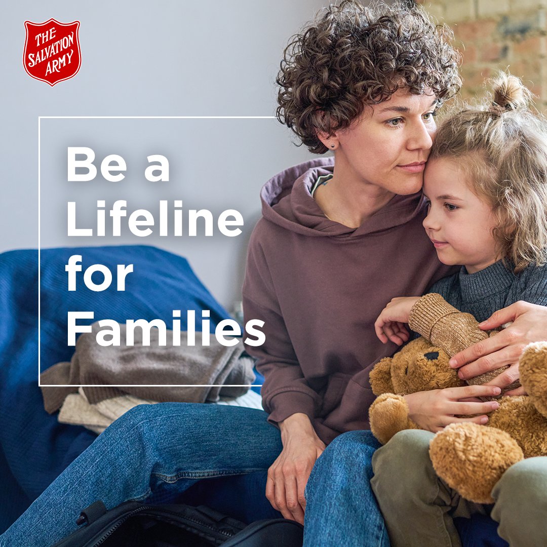 People across Canada are struggling to make ends meet. Families are being hit especially hard, and thousands are turning to The Salvation Army for help.

Your kind gift today will help provide food, clothing, safe shelter and life-changing programs. 

#GivingHopeToday