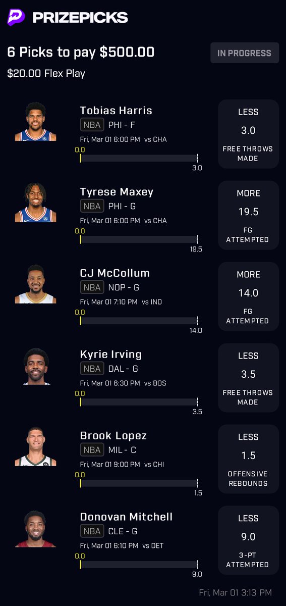 💪 FREE #FLEXFRIDAY 6-MAN SLIP! If this slip hits on #PrizePicks - we'll give away $100 to someone that LIKES & SHARES this post and FOLLOWS US! 👇 SLIP COPY LINK 👇 ow.ly/T4aa50QK7RJ 🍀 GOOD LUCK!! 🍀 #PlayerProps #NBA #GamblingTwitter #DFS #GamblingX