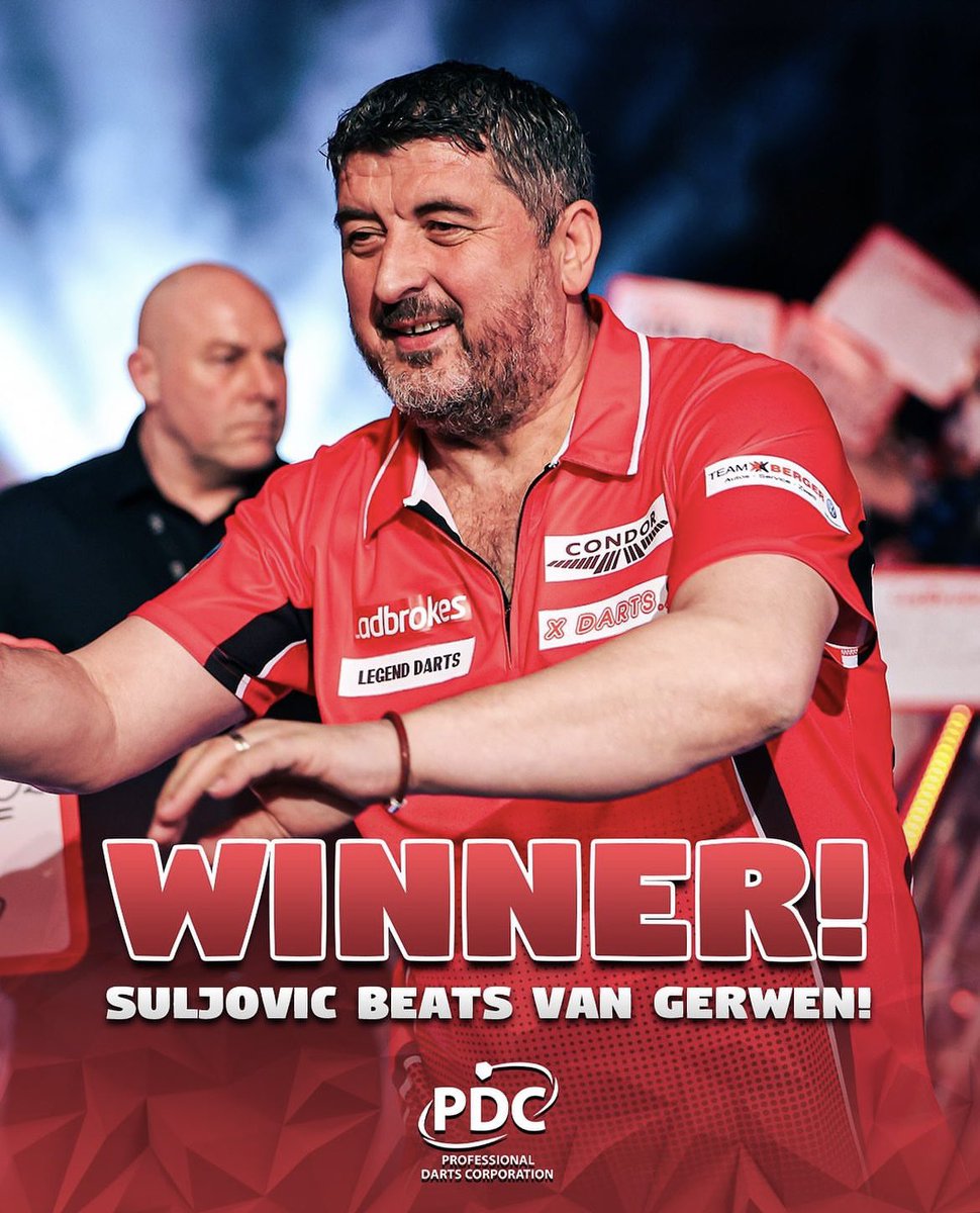 𝐕𝐈𝐍𝐓𝐀𝐆𝐄 𝐌𝐄𝐍𝐒𝐔𝐑! ❤️🇦🇹 The Gentle is back! Suljovic beats van Gerwen! 👏🏼☺️