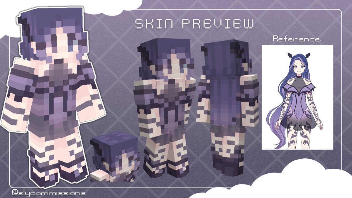 since i play minecraft a lot, i got a cute minecraft skin to match my OC 🥰

credits to <a href="/slycommissions/">SlyHasFallen minecraft skins !</a> for making this amazing beautiful cute creation!!!!

#Minecraft #VTuberUprising #VTuberEN