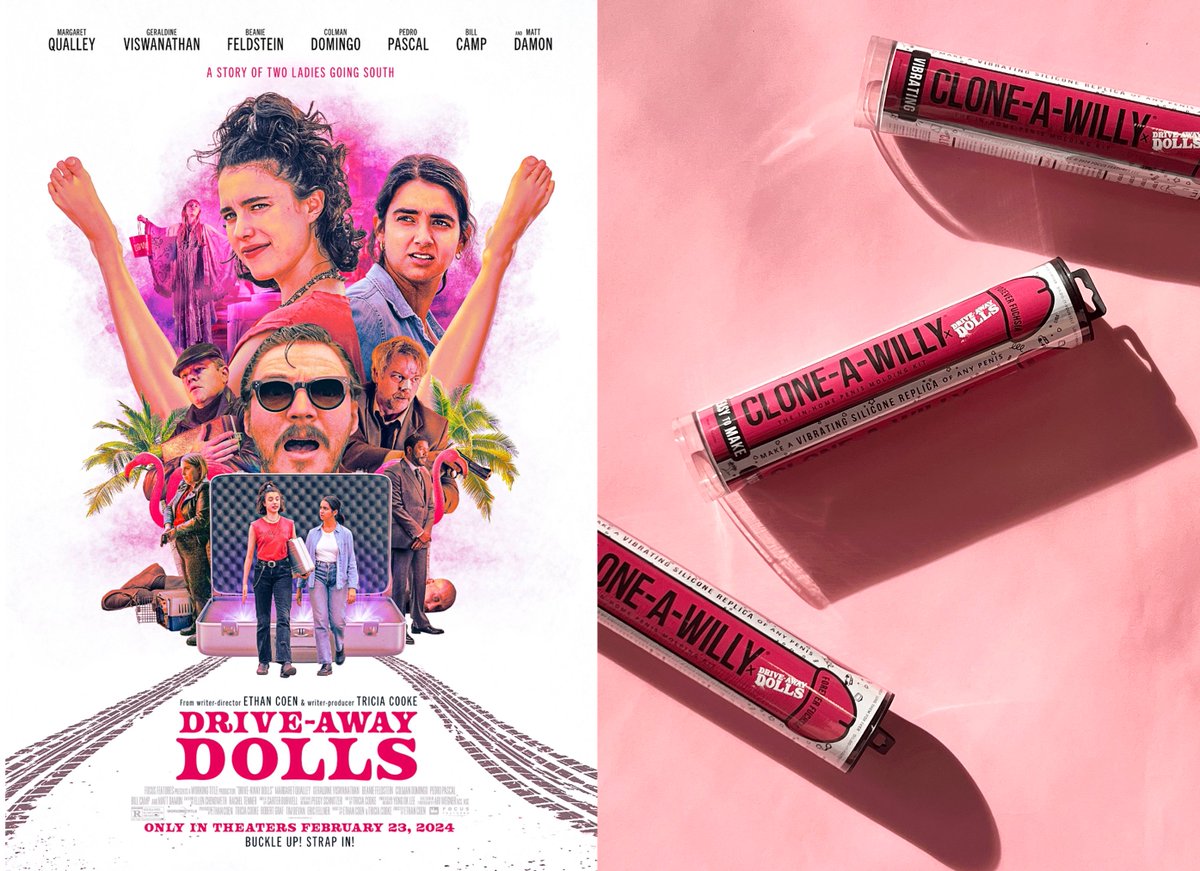 Clone-A-Willy (@cloneawilly) on Twitter photo Buckle up! We created a limited-edition Clone-A-Willy Kit in celebration of Ethan Cohen's new film, <a href="/DriveAwayDolls/">Drive-Away Dolls</a> 🎬 Shop our custom kit and get your tickets to see Drive-Away Dolls in theaters now!! 🍿 🎟 cloneawilly.com/products/drive… Buckle up! We created a limited-edition Clone-A-Willy Kit in celebration of Ethan Cohen's new film, <a href="/DriveAwayDolls/">Drive-Away Dolls</a> 🎬 Shop our custom kit and get your tickets to see Drive-Away Dolls in theaters now!! 🍿 🎟 cloneawilly.com/products/drive…