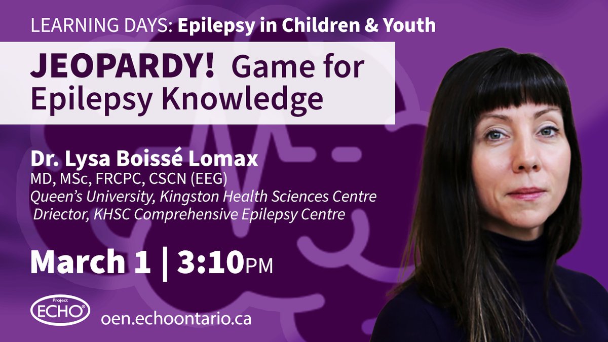 ECHO Epilepsy Ontario (@echoepilepsy) on Twitter photo Dr.<a href="/lysalomax/">Lysa Lomax (she/her)</a> channeling some amazing #AlexTrebek!
Lovin't it - Interprofessional KT-#Jeopardy - bringing the community together, laying down the epilepsy knowledge - in the form of a question!
#EpilepsyEdEvent⤵️
oen.echoontario.ca/learning-days-… Dr.<a href="/lysalomax/">Lysa Lomax (she/her)</a> channeling some amazing #AlexTrebek!
Lovin't it - Interprofessional KT-#Jeopardy - bringing the community together, laying down the epilepsy knowledge - in the form of a question!
#EpilepsyEdEvent⤵️
oen.echoontario.ca/learning-days-…