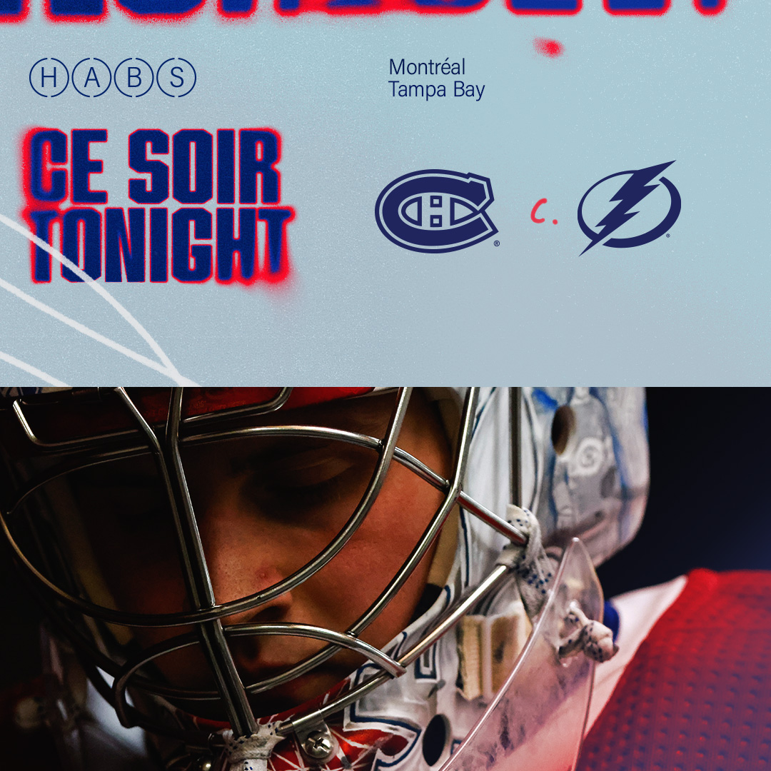 Jour de match! It's game day! 📍 Amalie Arena 🕖 19 h / 7:00 p.m. 📺 TVAS / CITY / CBC 📻 98,5 fm / TSN 690 #GoHabsGo