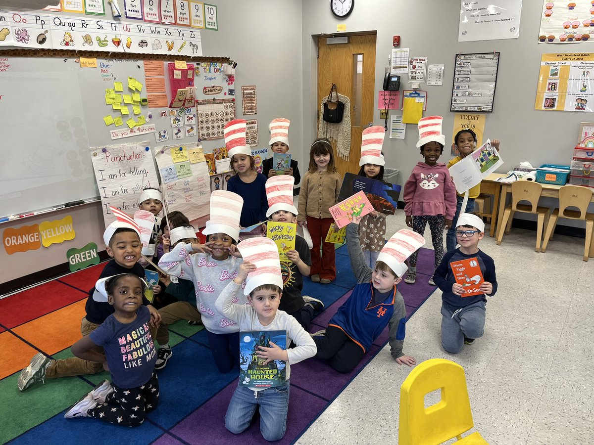 Busy day in Kindergarten! Sight word hunting, reading our favorite books, and a guest reader! Thank you Mr. Santoro! #ReadAcrossAmericaDay 📚<a href="/WHChestnut/">WHChestnut</a>