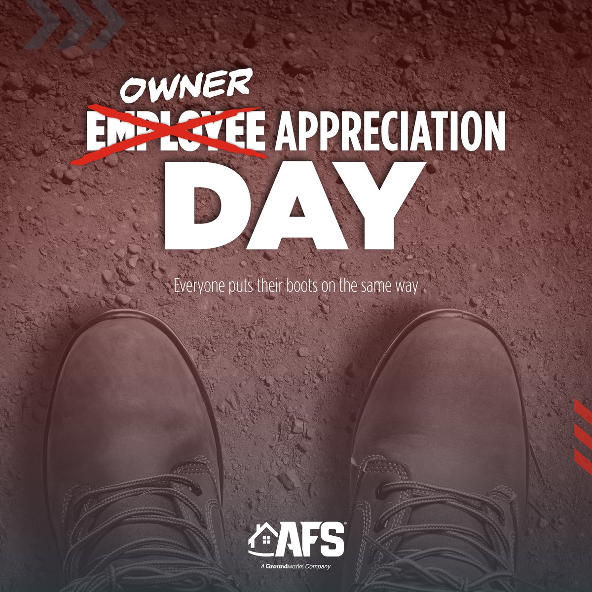 We're proud to recognize the dedication and commitment of our employee OWNERS this National Employee Appreciation Day!

Looking for a new career opportunity? Join our Tribe! ground.works/3Tj3cZz

#GroundworksOwner #EmployeeAppreciationDay #JoinOurTribe