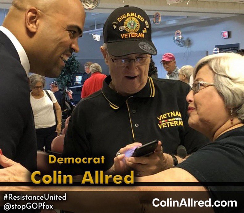 TEXAS BEST … 

#ColinAllred is the right man to represent TX in the U.S. Senate.

He has experience, will represent all of the people, will vote for sensible gun reform like #BackgroundChecks 

AND he will not abandon Texas in its times of need.

#ResistanceUnited 
👇🏼