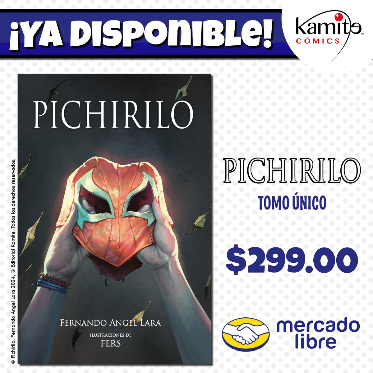 Kamite5's tweet image. ¡Sumérgete en una experiencia única de terror, suspenso y aventura con #Pichirilo! Ya disponible en @Mercadolibre
Esta historia te trasportará a un pueblo en apariencia tranquilo, pero donde acecha una bestia indomable.🌙
Adquiere tu copia en el enlace👉 t.ly/NBwvJ