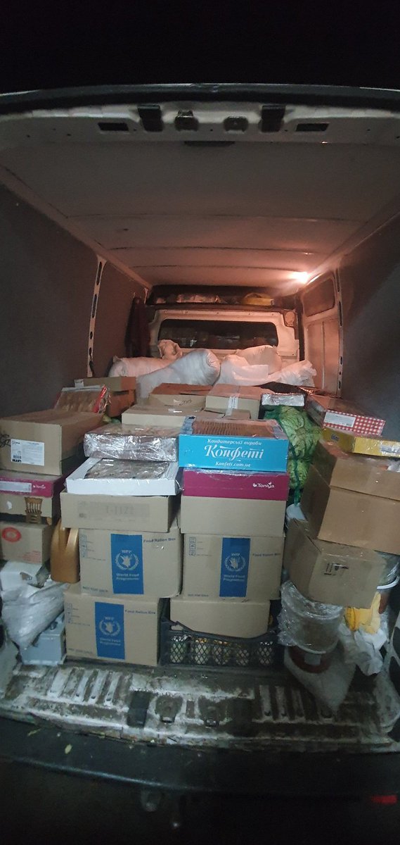 Sorry for disappearing, there's been a lot of work. Tomorrow we're heading to Zaporizhzhia Oblast with two cars. The day after tomorrow, we're going to Donetsk Oblast with three cars. Today we loaded everything for tomorrow. Working 💪🇺🇦