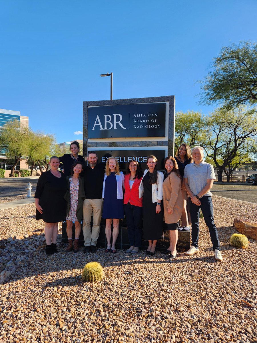 Our diagnostic #radiology certifying exam breast committee has been in #Tucson this week. We appreciate their time and expertise. @RSNA @RadiologyACR