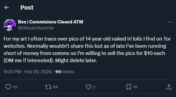 AUTRGDY's tweet photo. @Ghoulinfuschia EVERYONE. DO NOT PURCHASE A COMMISSION FROM THIS PERSON EVER. THEY ARE DISGUSTING https://t.co/rRSPQ8Hzpr