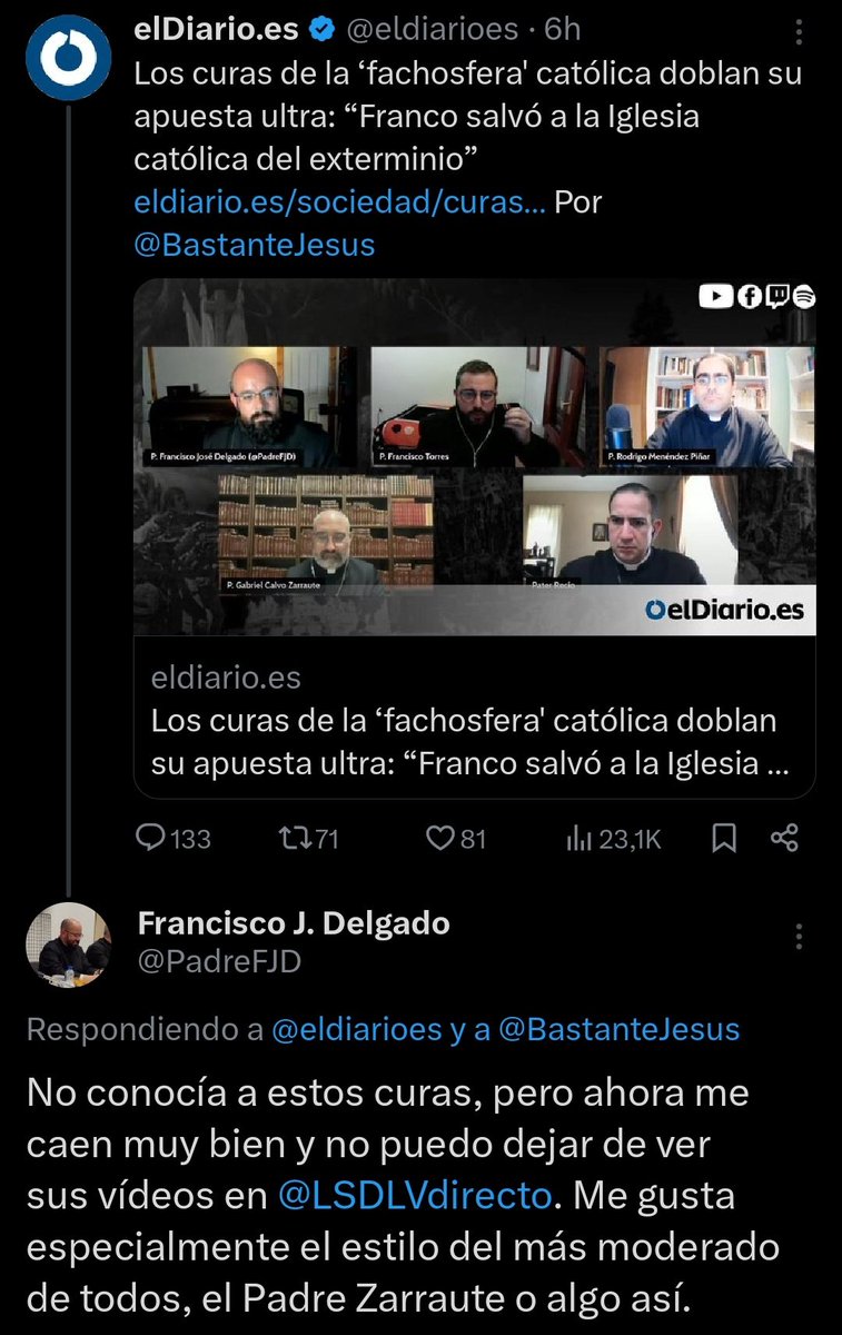 P. Juan Manuel Góngora tweet media